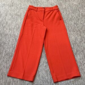 J. Crew coral Wide-Leg Pants